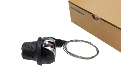 Produktbild von Shimano 3-fach Revoshift Griff Microraster Schaltung inkl. Schaltzug