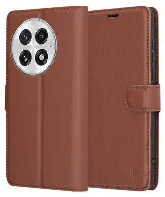 Obrázok produktu pre Techsuit – Leather Folio puzdro na OnePlus 13 – hnedé