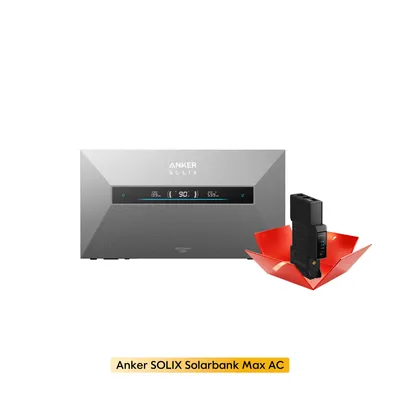 Productafbeelding van Powerness® Balkonkraftwerk met opslag: Anker SOLIX Solarbank Max AC, 7 kWh – plug-and-play energieopslag voor zonnepanelen.