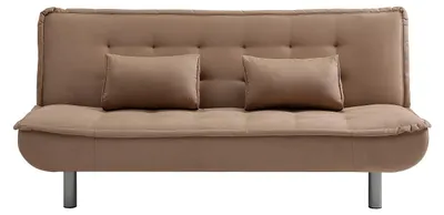 Zdjęcie produktu dla Sofa rozkładane 3-osobowe - model MISHAN, obita tkaniną, kolor karmelowy
