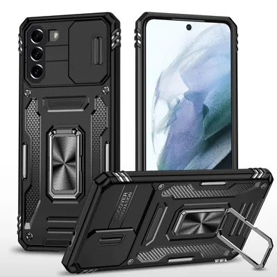Obrázek produktu pro Pro Samsung Galaxy S23+ Plus TPU PC Armor Camera Shield Ring Kryt mobilního telefonu