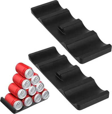 Produktbild von Famanu Flaschenhalter Set – 2 Stück, schwarz