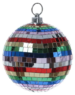 Spiegelkugel 15cm - mehrfarbig - Diskokugel Echtglas - 10x10mm Spiegel - DEKO Serie