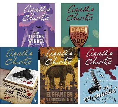 Image de Agatha Christie. Hercule Poirot. Dunkle Familiengeheimnisse. 5 Bände.