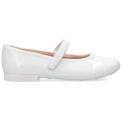 Produktbild von Geox Mädchen Ballerinas J0255A 000HH C1000 Farbe: Weiß Größe: 30
