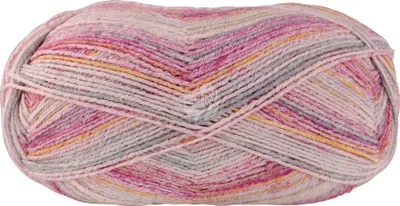 Zdjęcie produktu dla Wełna gruba MEILENWEIT 100 g Bawełna Vegan Mango 4-fach Sockenwolle 420 m Farbe 4458 - Pink/Safrangelb