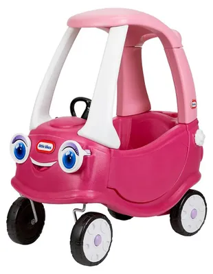 Imagen del producto de Little Tikes Cozy Coupe, versión Princesa, para niños de 1,5 años, 4 ruedas, plástico, color azul, rosa y blanco