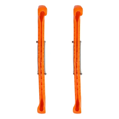 Obrázok produktu pre 1 Paar Verstellbare Plastik Eishockey Schlittschuh Klingen Schoner, Orange, Schutz für Kufen, Für Hockey- und Freizeitschlittschuhe
