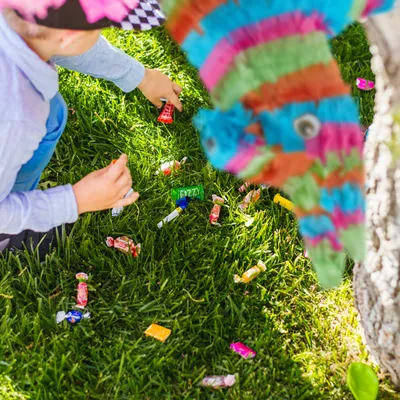 Produktbild von Relaxdays Pinata Esel, Tierpinata zum Befüllen, Kinder, Geburtstag, JGA, Einschulung, Schlagpinata zum Aufhängen, bunt