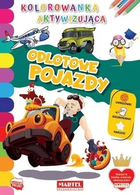 Zdjęcie produktu dla Activity-Malbuch mit Aufklebern "Abreisefahrzeuge" Martel