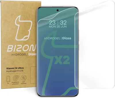 Produktbild von Bizon Glass Hydrogel Front Xiaomi 14 Ultra [2 PACK]