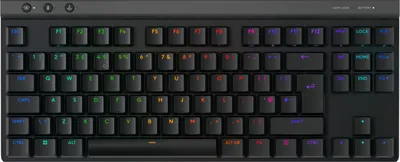 Zdjęcie produktu dla Logitech G G515 LIGHTSPEED TKL, Przewodowy i Bezprzewodowy, RF Wireless + Bluetooth, Mechaniczna, QWERTY, RGB LED, Czarny