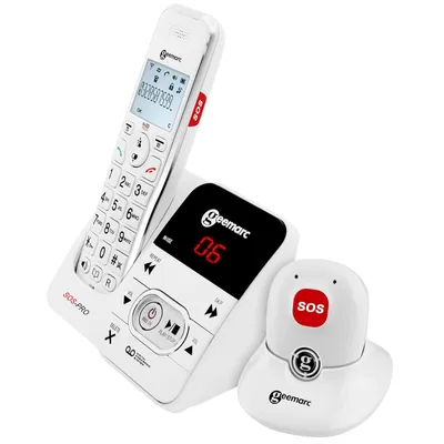 Immagine prodotto di Geemarc, telefono senior con medaglione SOS AmpliDect 295 SOS Pro, bianco