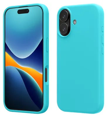 Produktbild von kwmobile Handyhülle für iPhone 17 Hülle, für iPhone 17 Case - Hülle Silikon - kabelloses Laden - Cool Glacier