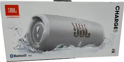 Produktbild von JBL Charge 5 Tragbarer Stereo-Lautsprecher Weiß 30 W