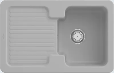 Produktbild von Villeroy & Boch Keramikspüle 674501SM, Condor 45 Einbauspüle - inkl.