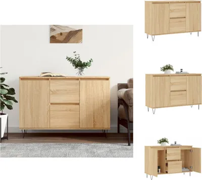 Immagine prodotto di vidaXL Credenza rovere Sonoma 104x35x70 cm materiale a base di legno - Credenze