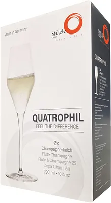 Obrázok produktu pre Stölzle Lausitz Quatrophil 2 kusy pohár na šampanské číry 231 00 29 | EAN 4012632316158