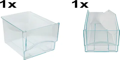 Produktbild von SET Gemüseschublade lang 9290332 kurz 9290334 Original Liebherr Schublade Gemüsefach Kühlschrank KühlGefrierKombination