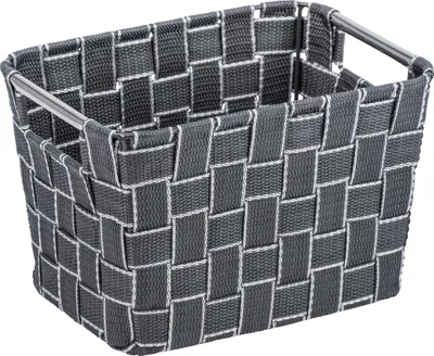 Produktbild von WENKO Aufbewahrungs Korb Kiste Regal Fedra M grau Bad Gäste WC Küchen Büro Box