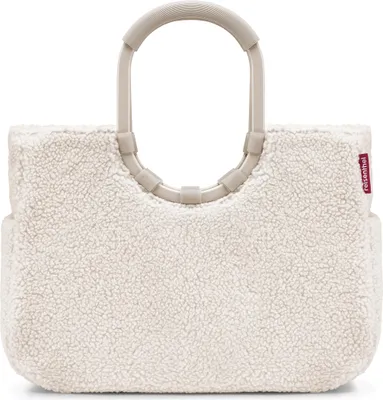 Immagine prodotto di Reisenthel loopshopper L, borsa in tessuto, bianco, alluminio, motivo, motivo a punti, 25 l