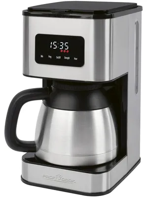 Filterkaffeemaschine mit Thermoskanne, 1,2 l, 900 W, Edelstahl