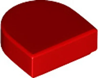 Produktbild von LEGO: 50 Fliesen, Größe 1x1 Noppen, abgerundet, Rot
