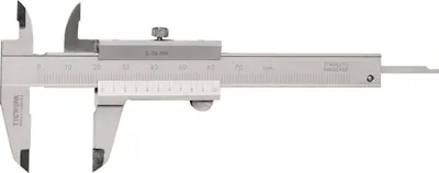 Produktbild von Taschenmessschieber DIN 862 70 mm mit Feststellschraube eckig