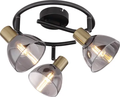 Produktbild von Globo Lighting Strahler Metall schwarz, 3x E14