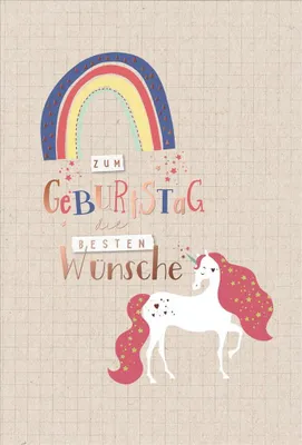 Produktbild von Geburtstag - Glückwunschkarte im Format 11,5 x 17 cm mit Umschlag