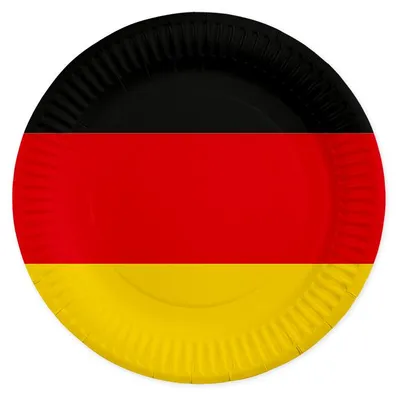 Produktbild von 8 Pappteller 23 cm - Deutschland