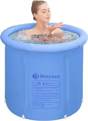 Produktbild von Famanu Aufblasbare Badewanne tragbar - Lichtblau