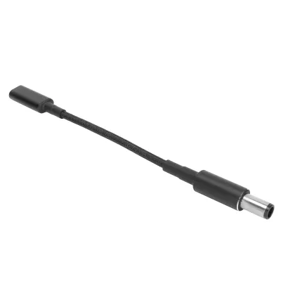 Zdjęcie produktu dla Adapter typu C na DC 7,4 mm, szybkie ładowanie PD 100 W ze stopu aluminium, dwuprocesorowy adapter USB C na DC 7,4 mm do laptopa, złącze 0,6 mm