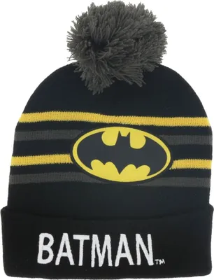 Immagine prodotto di Cappello invernale di Batman con pompon - Cappello cool onesize per bambini nero