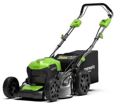 Produktbild von Greenworks GD40LM46SP, Schieberasenmäher, 750 m², 46 cm, 2,5 cm, 7 mm, 4 Rad/Räder