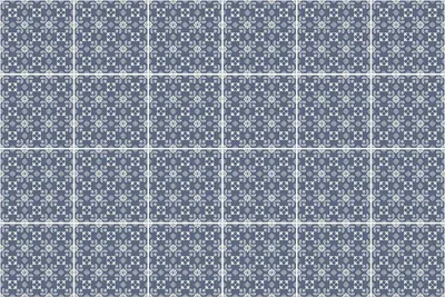 Produktbild von Fliesenaufkleber 20 x 20 cm – 24 Stück – Selbstklebend – Wasserfest – Pflegeleicht – Hitzebeständig – Für Küche & Bad – Blumenmotiv mit Details