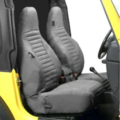 Zdjęcie produktu dla Pokrowce na siedzenia Para pokrowców na siedzenia w kolorze szarym Bestop Jeep Wrangler TJ 96-02