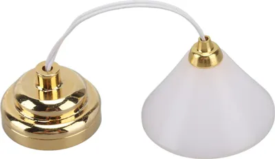 Productafbeelding van 1:12 Schaal, poppenhuis, plafondlamp, batterijbediend, LED-simulatie, hangende miniatuurlamp