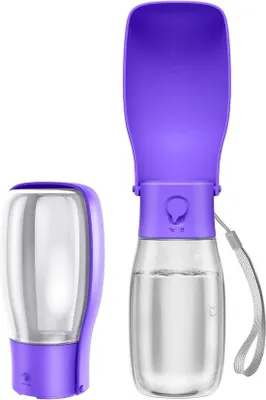 Produktbild von Famanu faltbare Wasserflasche für Hunde - tragbar, spülmaschinenfest