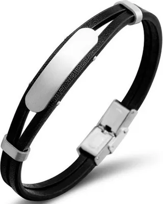 Produktbild von Pierre Ricaud Herrenarmband Schwarz