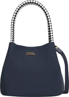 Obrázok produktu pre Tommy Hilfiger dámska kabelka typu "bucket" z nylonu, modrá, model AW0AW18831