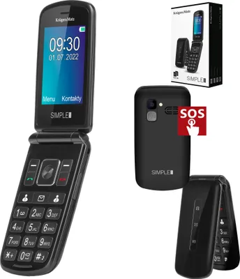 Produktbild von Kruger & Matz Telefon für Senioren KM0929 7 11 cm (2 8 ) 108 5 g Schwarz