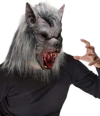 Produktbild von Wolf Maske Werwolf grau - Einheitsgröße