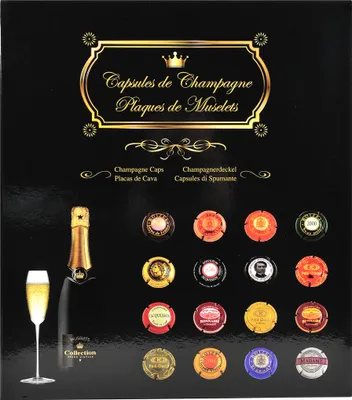 Image de Exacompta Album de collection 64 capsules de Champagne 29x32,5 cm Noir 96110E