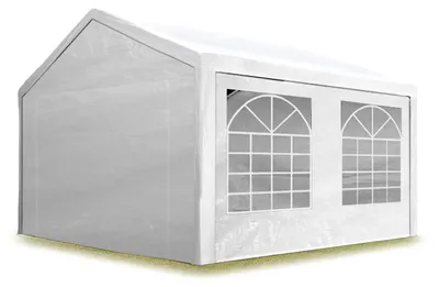 Produktbild von TOOLPORT Partyzelt Pavillon 3x5 m in weiß PE Plane 350 N Wasserdicht UV Schutz Festzelt Gartenzelt
