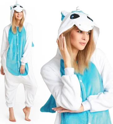 Produktbild von Pyjamas Kigurumi Tutumi UNICORN M White Blue