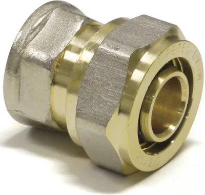 Immagine prodotto di Raccordo a vite Pipetec - passaggio da tubo multistrato in alluminio 16x2mm a 3/4" filettatura interna: 16 x 2 mm - 3/4 pollici Dimensione: 16 x 2 mm - 3/4 pollici