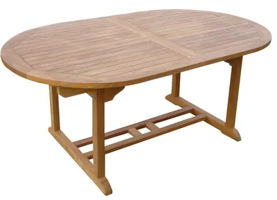 Produktbild von Teak Tisch Gartentisch Garten ausziehbar Esstisch Teakmöbel Holztisch 240/180cm