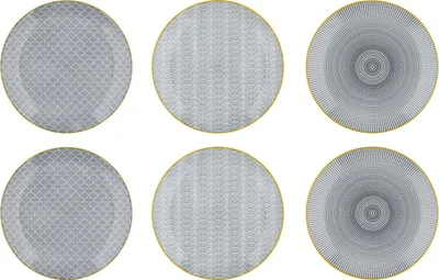 Produktbild von Teller-Muster 6-teiliges Set