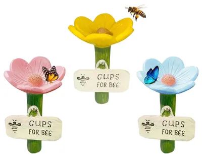 Bienentränke 3er-Set – Harz-Insektenbehälter für Garten, Terrasse & Balkon